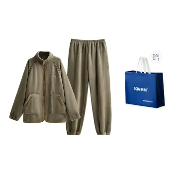 Floating Light Islands Pajama Set Shopping Bag Men's Tan
