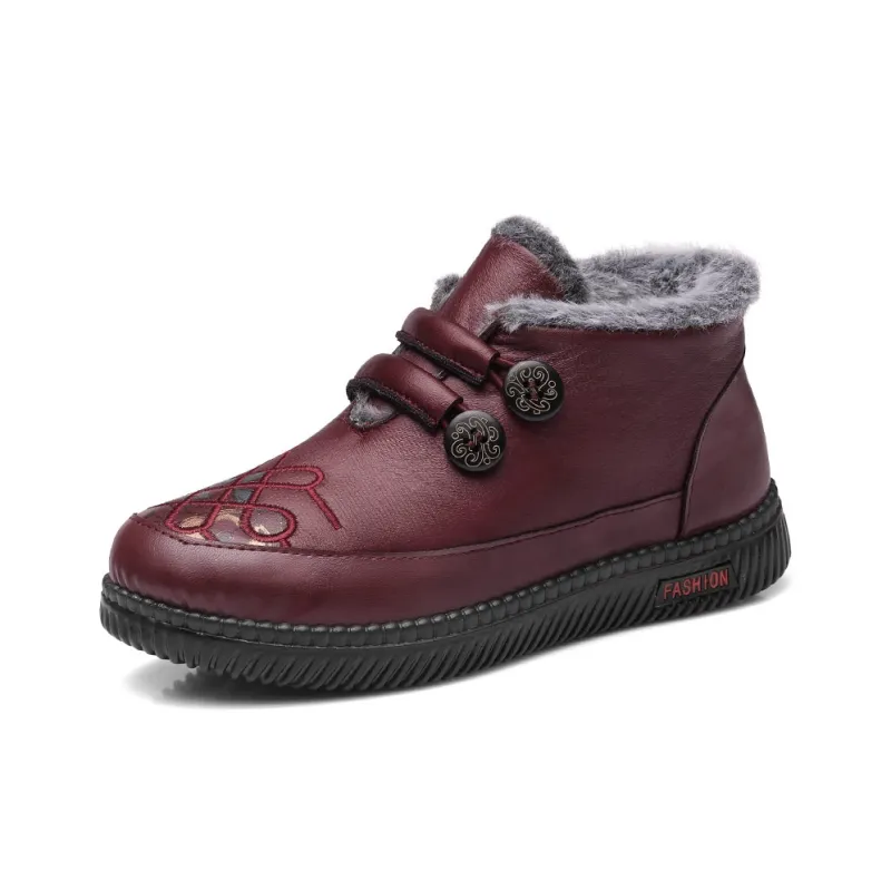 Strongman 3515 Women's Casual Shoes Black Red-5
