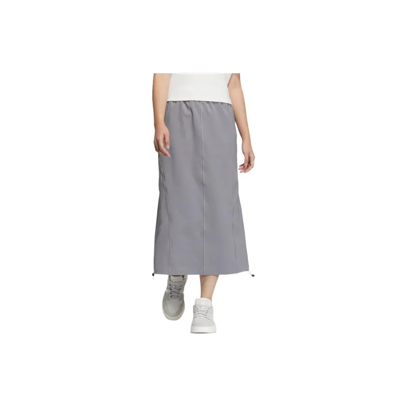 Adidas Casual Long Skirts Women's Gray-1