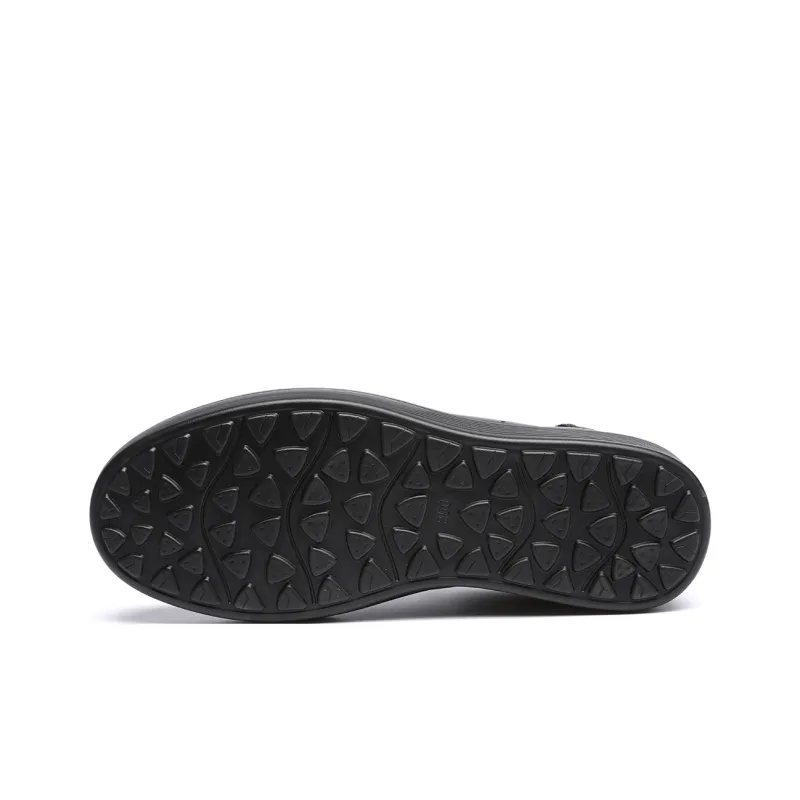 RED DRAGONFLY Lightweight Height Increasing Low Top Skateboard Shoes Men's Black-6