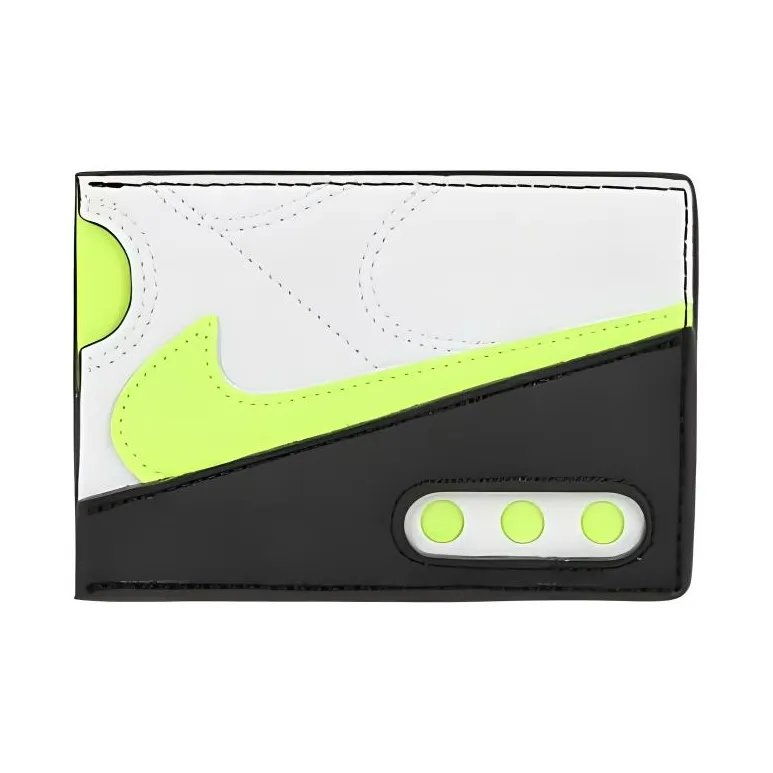 Nike Polyurethane With Nylon Card Holder Card Holder Regular Unisex Black White Green-2