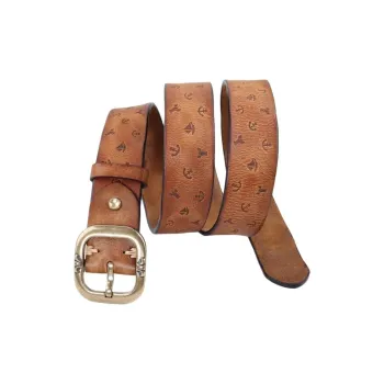 JEANSWEST Cow Leather Leather Belts Unisex 3.8cm
