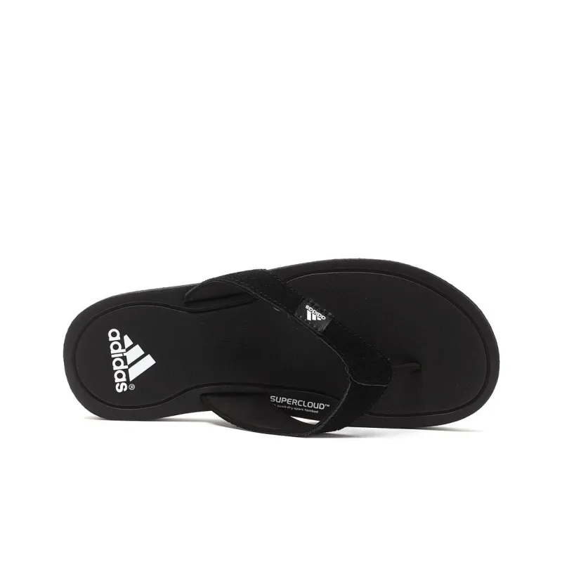 Adidas Abrasion-Resistant Flip Flops Men's Black-3