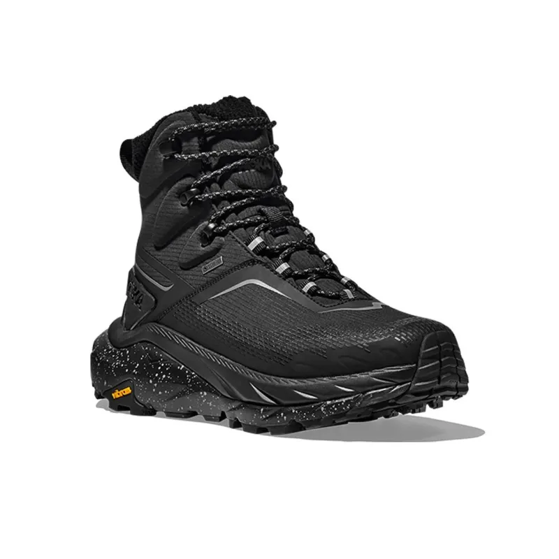 HOKA ONE ONE Kaha 2 Anti Slip Wear Resistant High Top Trekking Shoes Women's Black-3