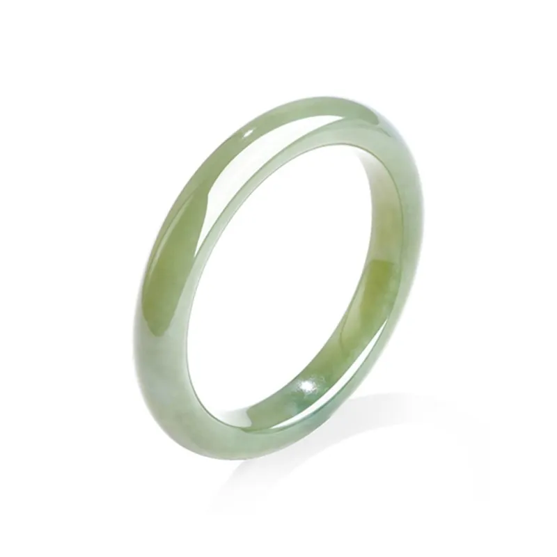 Zheng Baifu Bangles Green Jade Women's-5
