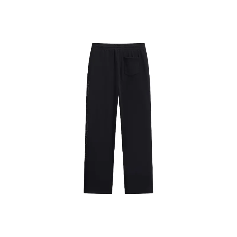 Kappa 1916 Series Knitted Sweatpants Unisex Black-1