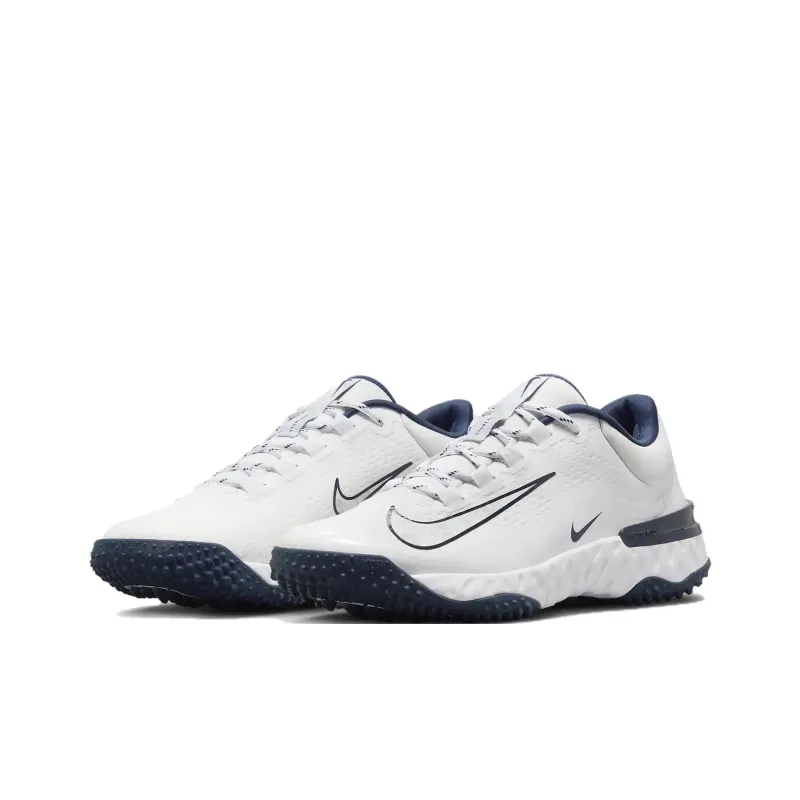 Nike Alpha Huarache Elite 4 Turf White Midnight Navy Navy Pure Platinum Women's-2