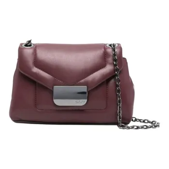 DKNY Polyurethane Shoulder Bag Crossbody Bag Women's Burgundy