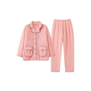 Qiao Ni Tong Pajama Set Women's Orange Red