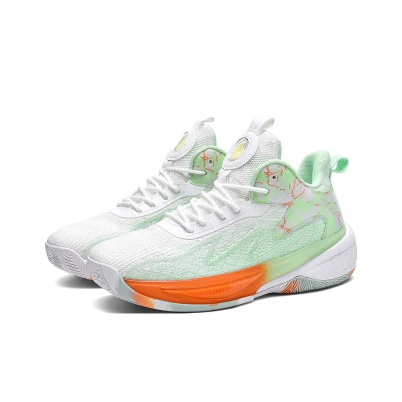 MUSHILANDI Cushioning, Breathable, Lightweight, Rebound Low Top Basketball Shoes Men's Ginkgo Green-2