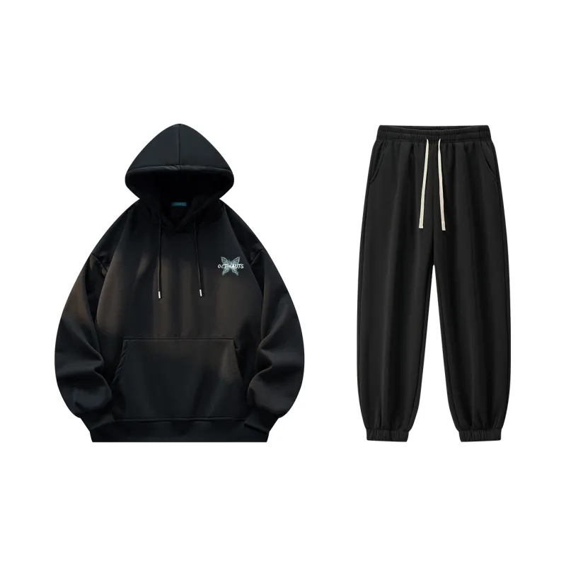 Small Columns Under The Sea Sweatshirt Set Unisex-7