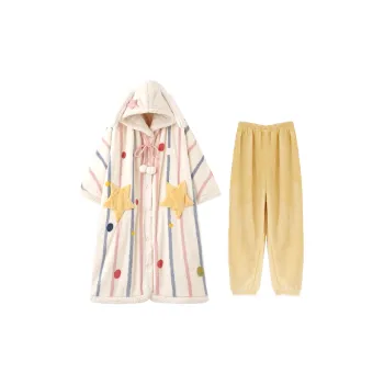 MIOJUER Pajama Set Women's Ecru