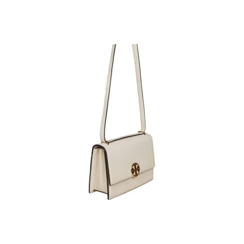 TORY BURCH Miller Suede Crossbody Bag Shoulder Bag Women's Light Cream-1