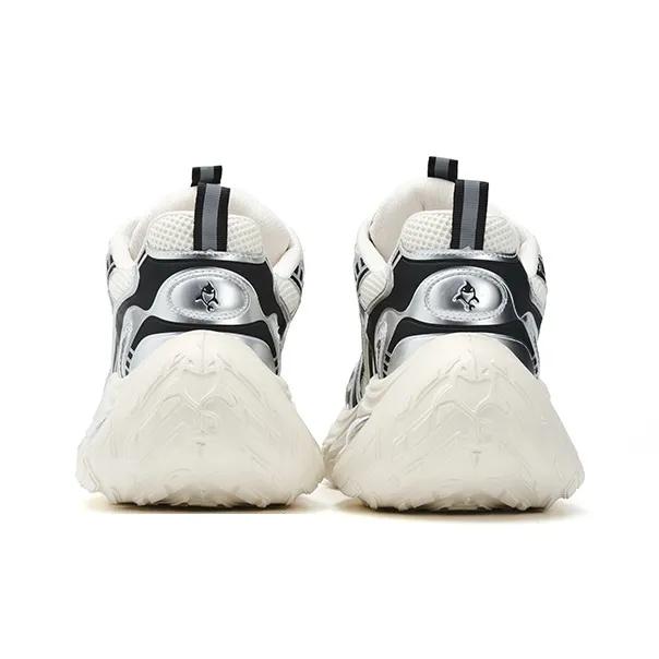 FAIRWHALE MaxFun Series Slip Resistant Lightweight Height Increasing Low Top Chunky Sneakers Unisex-37