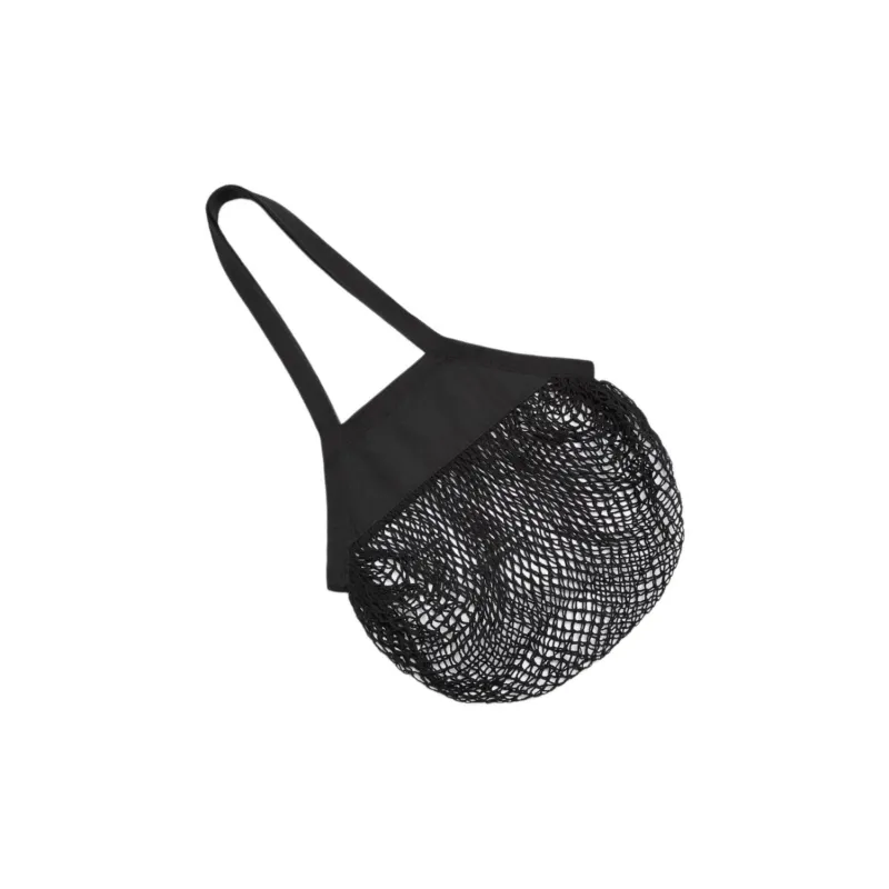 ZARA Cotton Mesh Bag Shoulder Bag Handbag Regular Men's Black-2