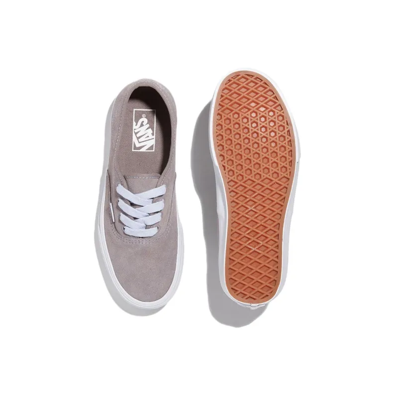 Vans Authentic Anti Slip Wear Resistant Low Top Skateboard Shoes Unisex Gray Pink-3