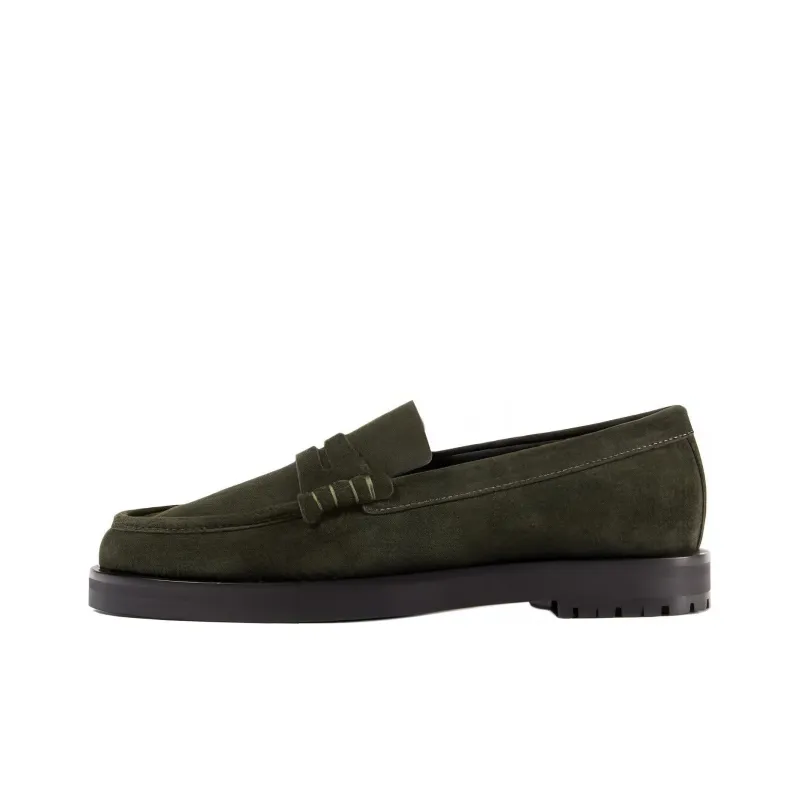 DEAR FRANCES Loafers Women's Army Green-0