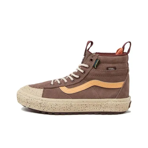 Vans SK8 HI Anti Slip Wear Resistant High Top Skateboard Shoes Women's Taupe