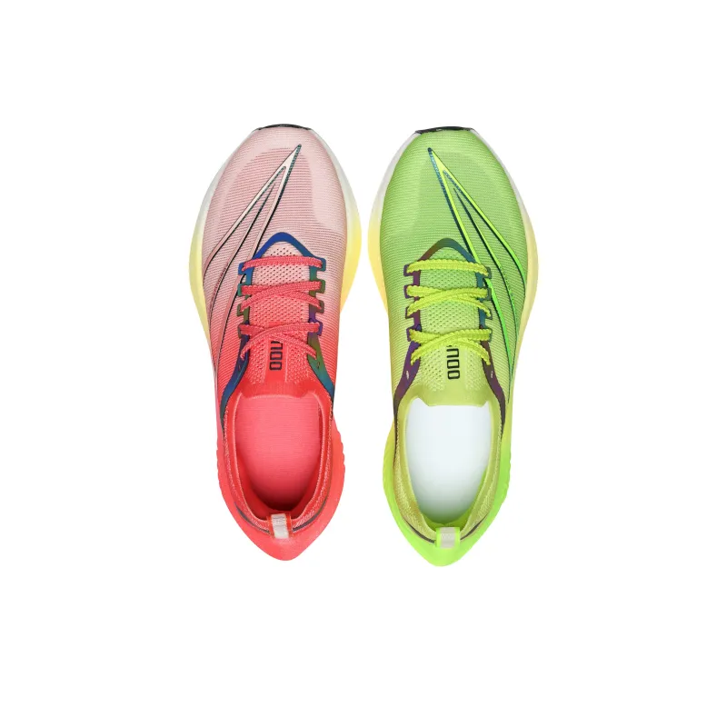 ONOD Sprint Long Distance Running Training Marathon Running Shoes Unisex Green Pink Mismatched-3
