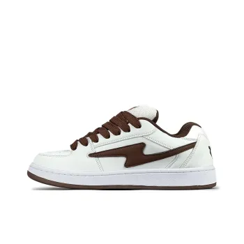 LuzaoT SUPER DRAG Puffy Shoes Coverage Wear Resistant Slip Resistant Low Top Skateboard Shoes Unisex Chocolate