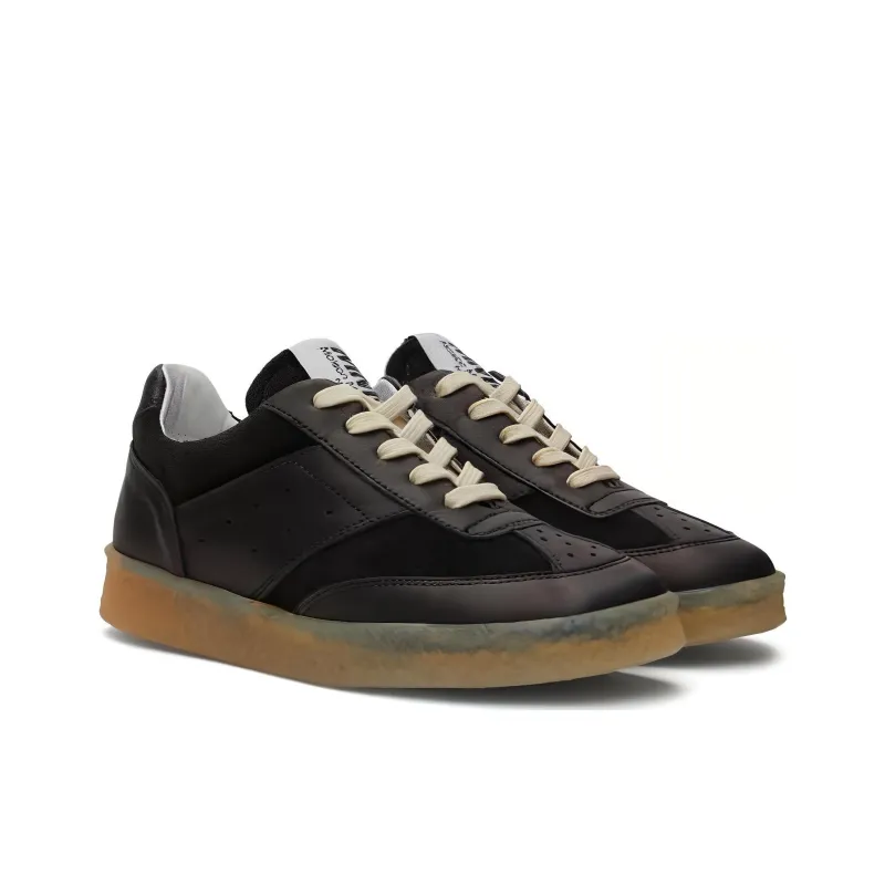 MM6 Maison Margiela Low Top Skateboard Shoes Women's Black-2