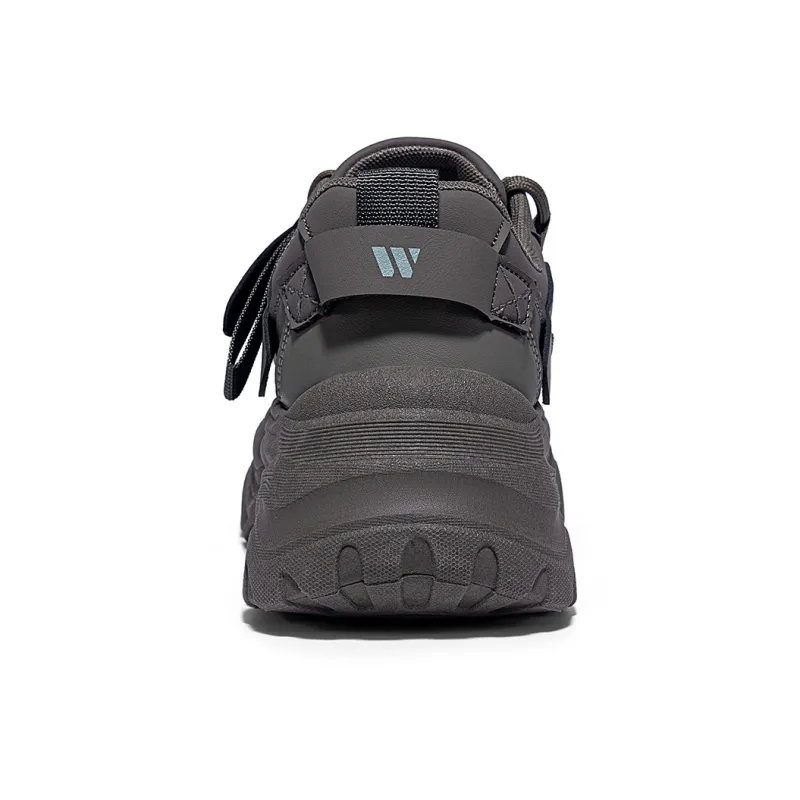 Warrior Lightweight Height Increasing Low Top Chunky Sneakers Women's Olive Green-3