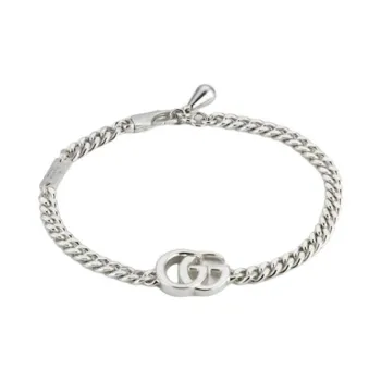 GUCCI 925 Sterling Silver Bracelets Men's Silver