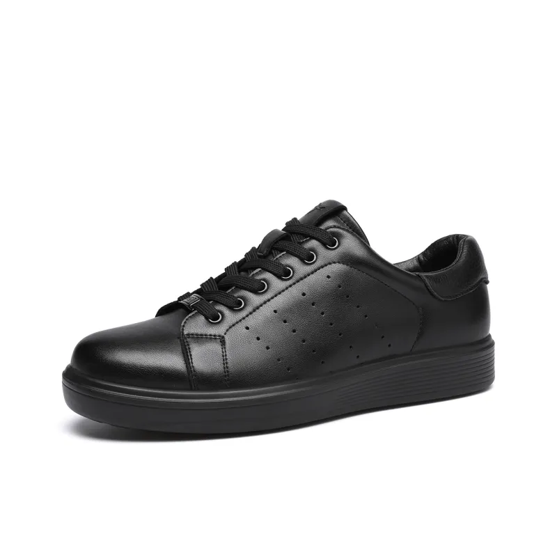 RED DRAGONFLY Lightweight Height Increasing Low Top Skateboard Shoes Men's Black-1
