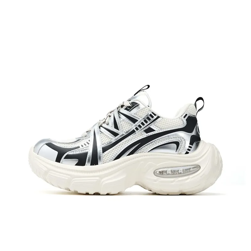 FAIRWHALE MaxFun Series Slip Resistant Lightweight Height Increasing Low Top Chunky Sneakers Unisex-33