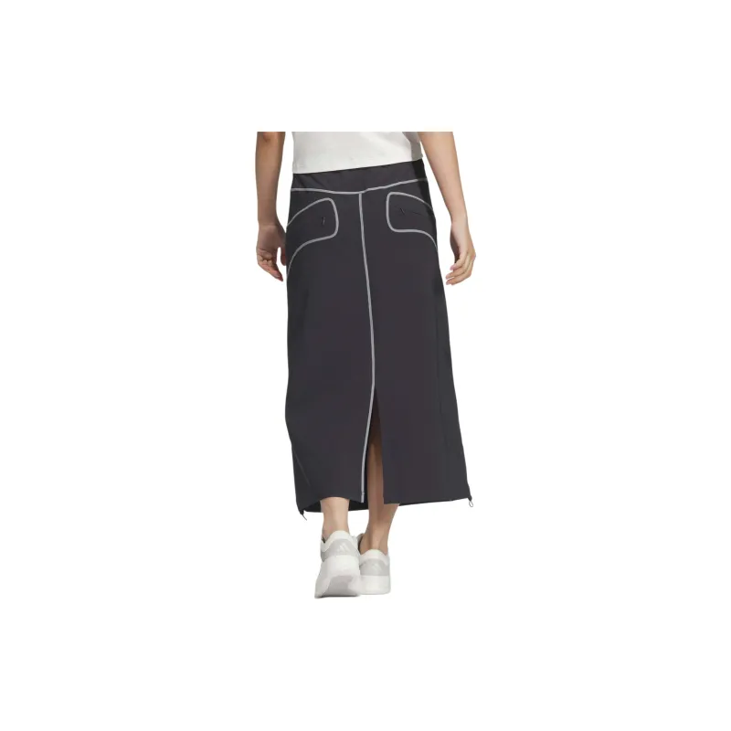 Adidas Casual Long Skirts Women's Black-3
