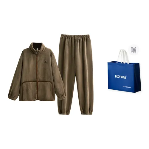 Floating Light Islands Pajama Set Shopping Bag Men's Tan