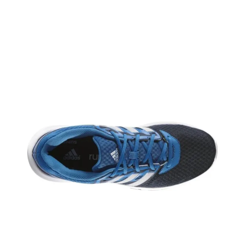 Adidas Galaxy Anti Slip Wear Resistant Low Top Casual Running Shoes Men's Blue Black-3