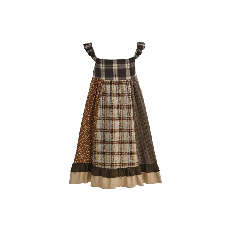 SNBL Slip Dresses Women's Brown-1