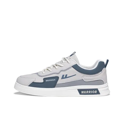 Warrior Casual Shoes Height Enhancing Wear Resistant Lightweight Low Top Skateboard Shoes Men's Beige Gray Gray Blue
