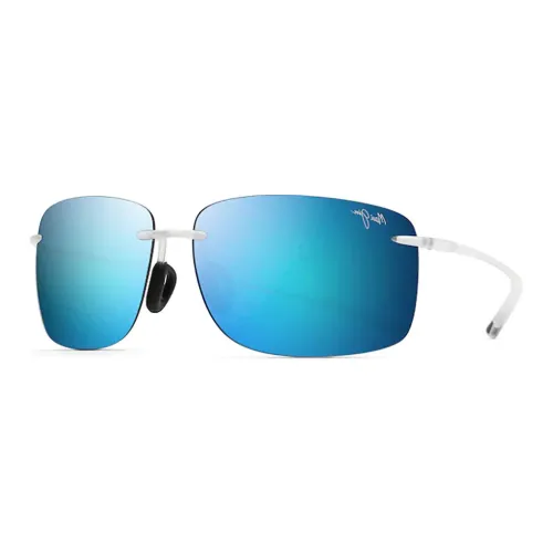 Maui Jim Acetate Square Sunglasses Unisex White