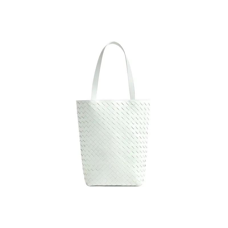 Bottega Veneta Cow Leather Tote Bag Shopping Bag Shoulder Bag Handbag Small Size Men's Glacier Blue-0