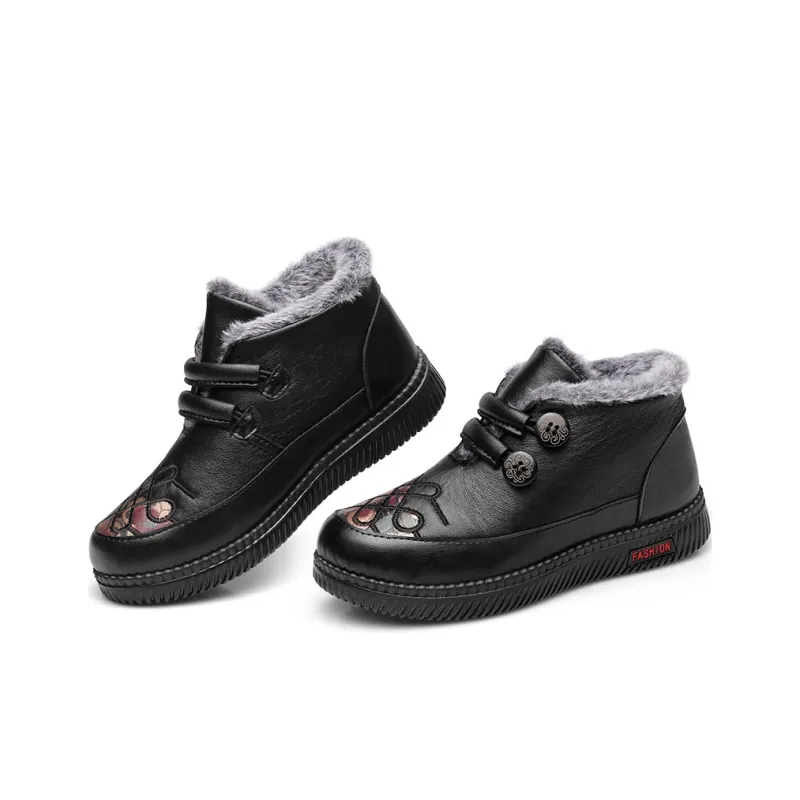 Strongman 3515 Women's Casual Shoes Black Red-4