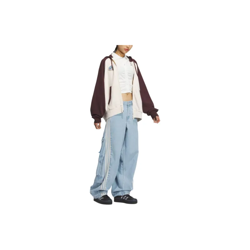 Adidas Originals Jackets Coats Women's Brown White-3
