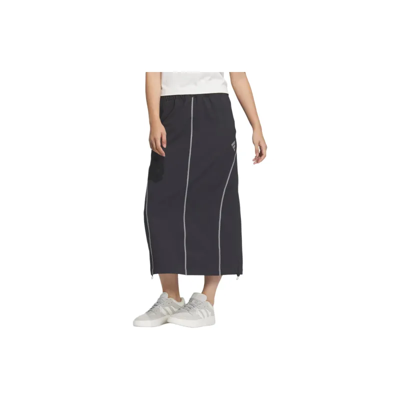 Adidas Casual Long Skirts Women's Black-1