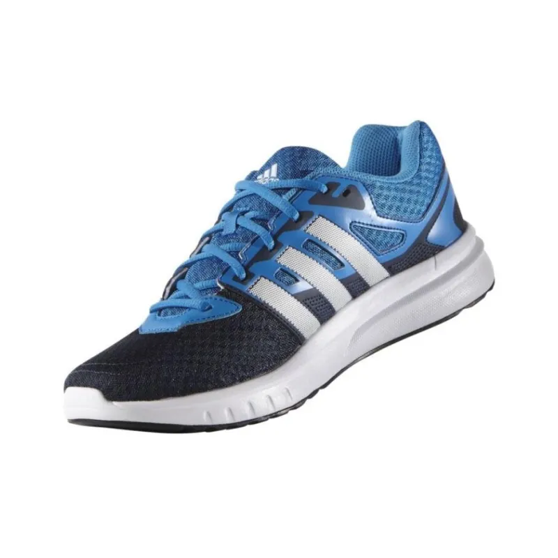 Adidas Galaxy Anti Slip Wear Resistant Low Top Casual Running Shoes Men's Blue Black-2