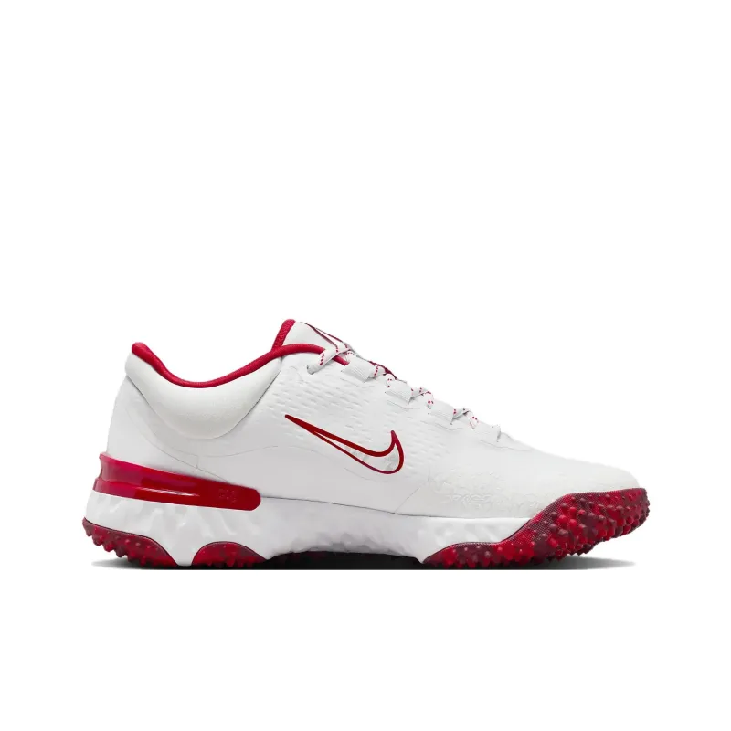 Nike Alpha Huarache Elite 4 Turf White University Red Team Red Pure Platinum Women's-1
