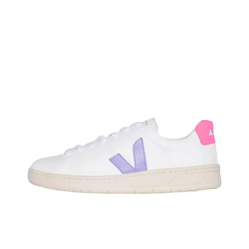 VEJA Urca Skateboard Shoes Women's Low Top White Purple Pink