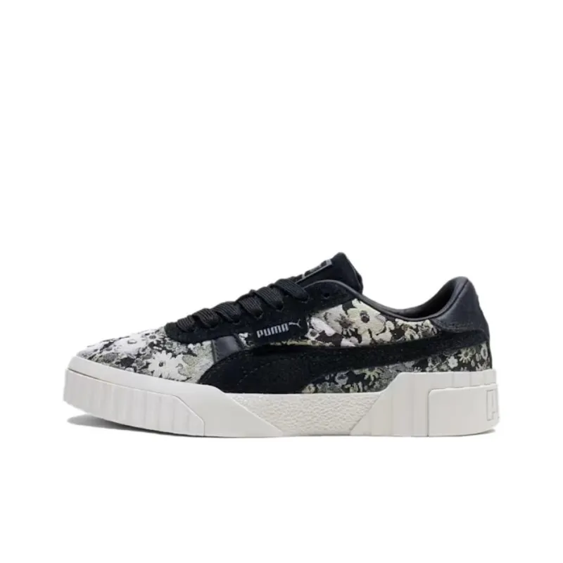 PUMA Cali Anti Slip Wear Resistant Low Top Skateboard Shoes Women's Black Gray-0
