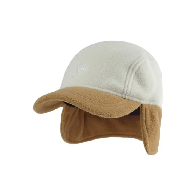 FREE RABBITⅡ Korean Trendy Brand Smiley Face Embroidery Multicolor Trapper Hats Unisex-1