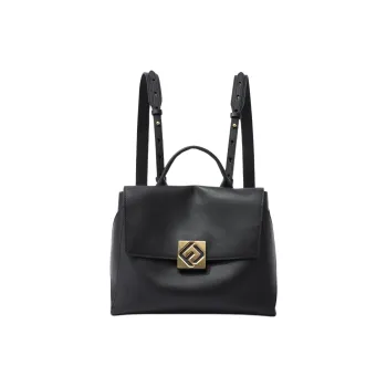 FION Cow Leather Backpack Large Size Women's Multicolor