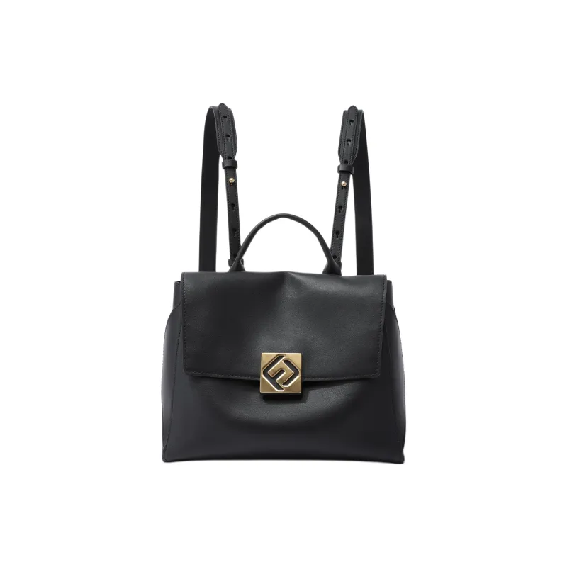 FION Cow Leather Backpack Large Size Women's Multicolor-0