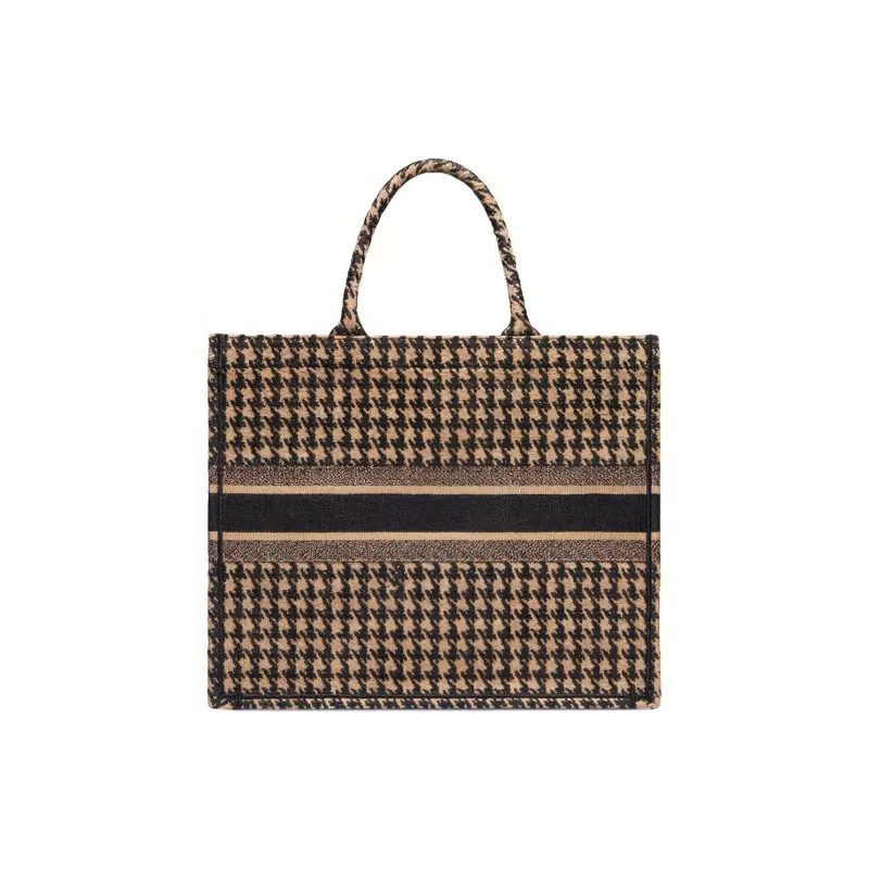 DIOR BookTote Cotton Tote Bag Shopping Bag Handbag Women's Brown-1