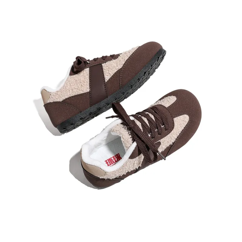 HUANQIU Anti-Slip And Wear-Resistant Warm Low-Top Casual Shoes Women's-9