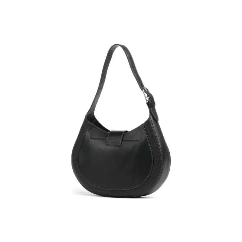 Furla Club 2 Grain Calfskin Handbag, Shoulder Bag Women's Black-2