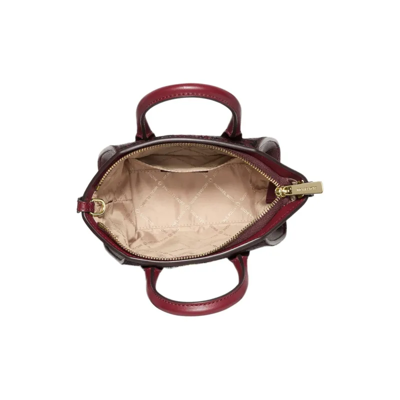 MICHAEL KORS Avril With Cow Suede Leather Crossbody One Shoulder Handbag Women's Ox Blood Multicolor-2